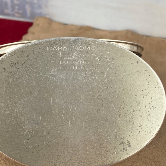 Vintage Cara Nome Boston Sterling Silver Powder Compact, - Picture 4 of 7